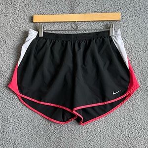 Nike Dri-Fit Women Running Shorts Gray & Pink Sz Large
